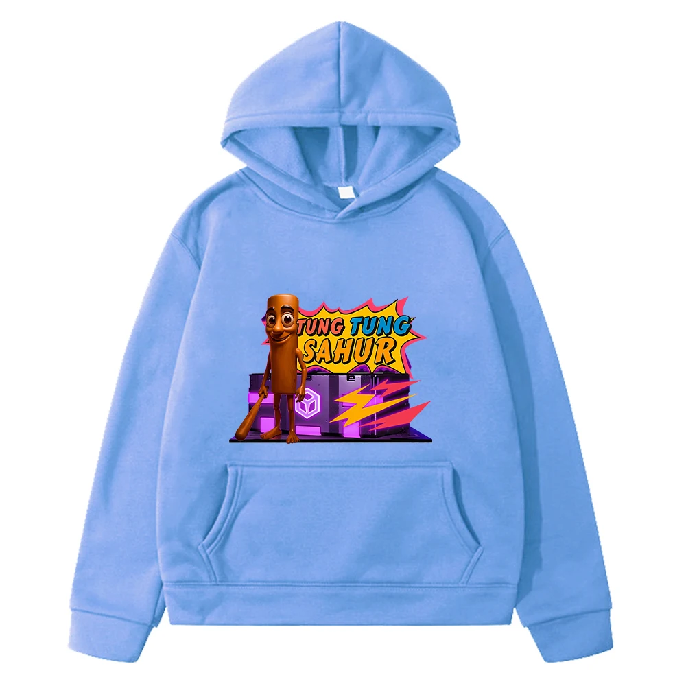 Kawaii هوديس تونغ تونغ ساهر طباعة البلوز أنيمي هوديي جاكيت من الصوف هالوين الخريف الفتيان البلوز Y2K الاطفال ملابس الفتيات