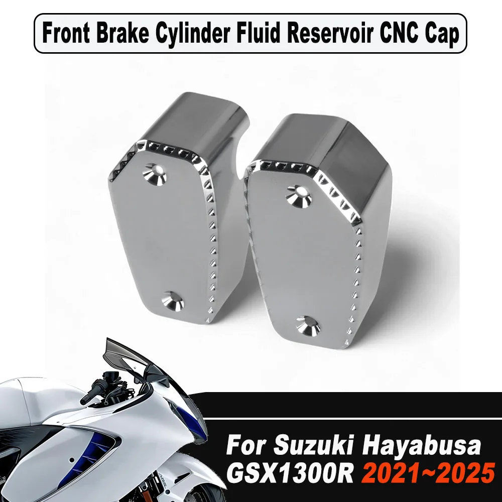 high-quality-2pcs-motorcycel-front-brake-cylinder-fluid-reservoir-cnc-cover-cap-for-suzuki-gsx1300r-hayabusa-2021-2025