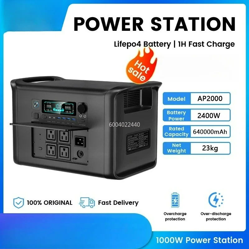 캠핑용품 300W 500W 1000W 2000W Portable Power Station Generator Camping Lifepo4 Battery 220V AC Outlets for Home Tents Outdoor