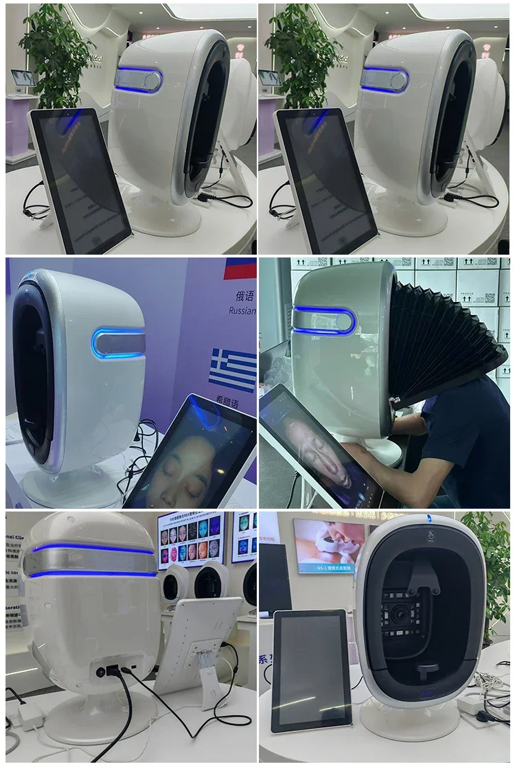 AISIAO 3D AI Skin Analysis Mirror Professional Facial Scanner Acne Inflammation Detection Salon Quality Diagnostic Tool