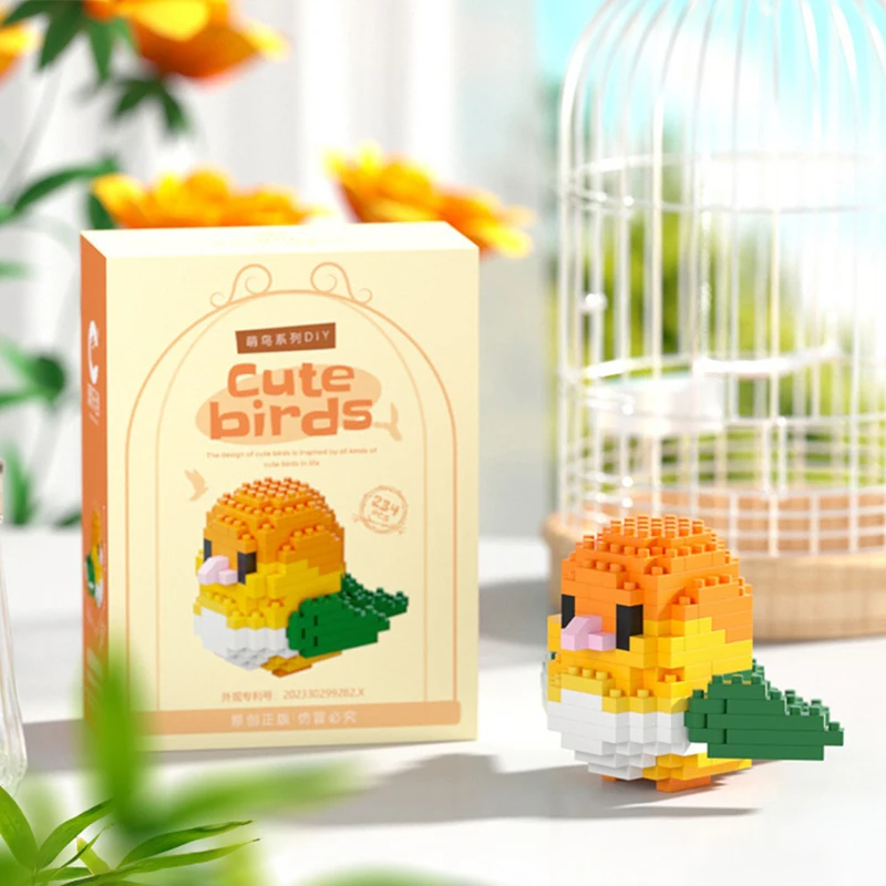 

Cute Bird Animal Building Block Set For Kids And Adults 2025 Parrot Mini Assembly Toys 3D Model Bricks Home Decor Birthday Gift