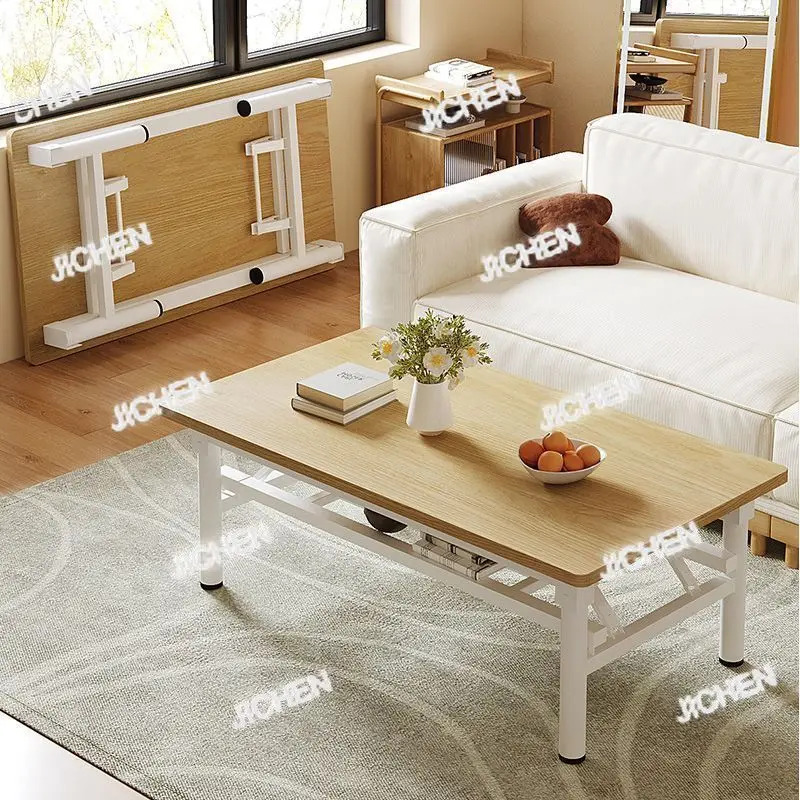 

ZQR Обеденный стол для аренды дома Низкий столик Простой прямоугольный маленький обеденный стол Гостиная Кофе Домашнее использование Складной маленький