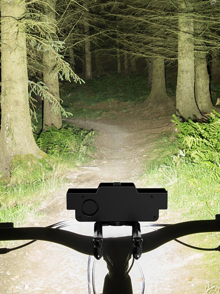 AliExpress NONE 9LED Mountain Bike Night Riding Equipment Headlights With Horn Strong Light Long Shot USB Charging Model Easy To Install