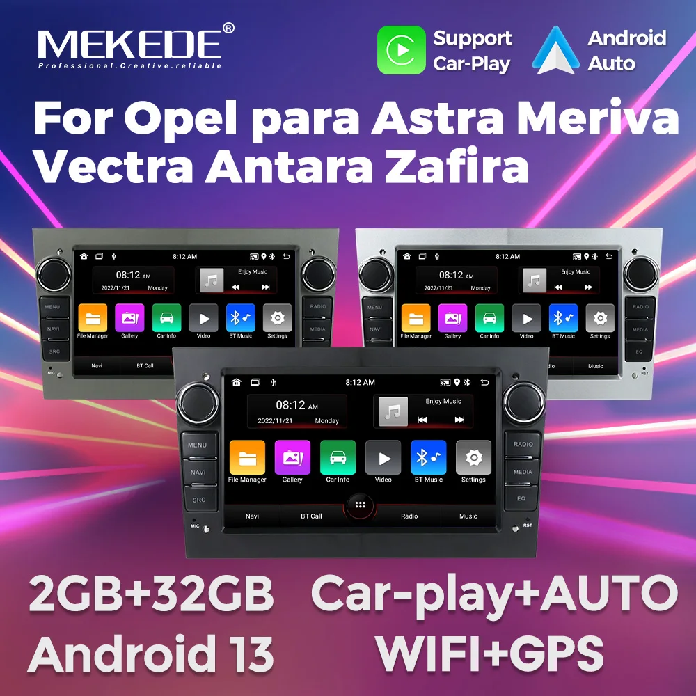 Android 13 Autoradio GPS für Opel Astra H J 2004 Vectra Vauxhall Antara Zafira Corsa C D Vivaro