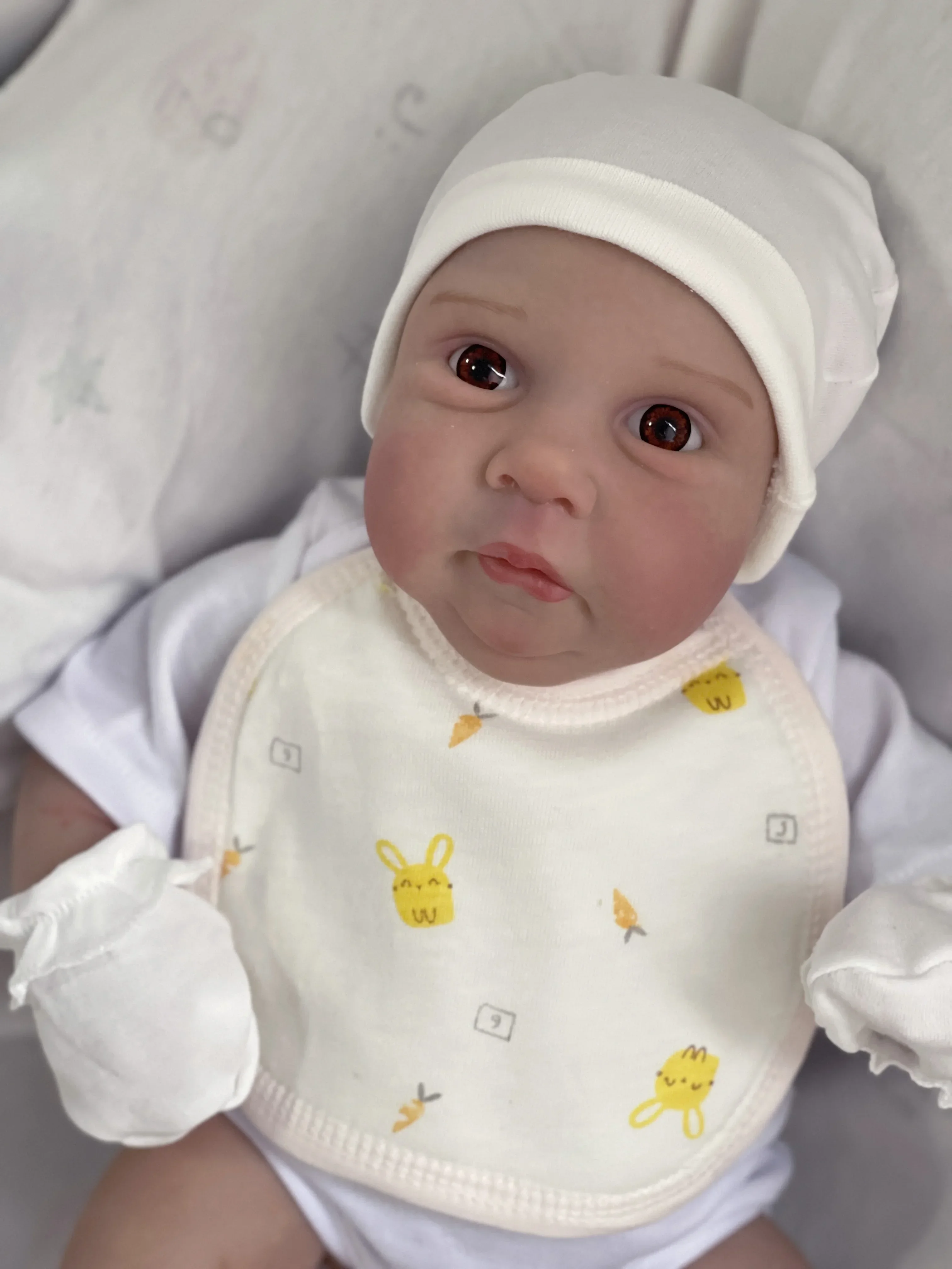 

48cm Reborn Baby Doll Miley Same As Picture Lifelike Soft Touch 3D Skin Hand-drawn Hair Venis High Quality for Girls Gift