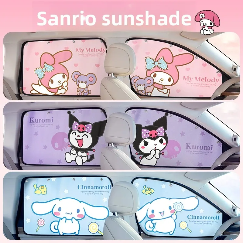 

Universal Suction Cup Car Window Sunshade for Kids Baby UV Protection Cartoon Flower Curtain Side Window Shade