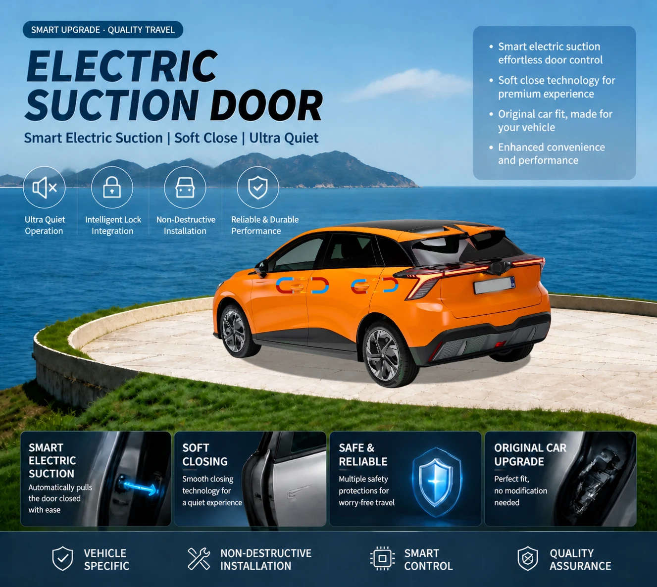 

Car Specific Car Modification Auto Suction Soft Close Door Modification Parts & Accessories For MG4 EV EH32 AH4EM 2022-present