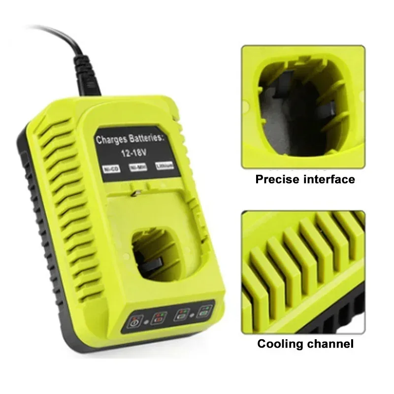 

P117 Charger For Ryobi 12V 14.4V 18V Li-ion Ni-CD Ni-Mh Battery P100 P102 P103 P105 P107 P108 1400670 P118 Lithium ONE+ Series