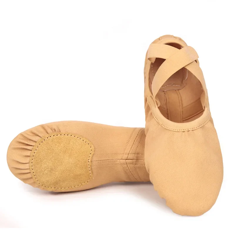 Sapatos de dança de tecido elástico completo, sapatos femininos de exercício de sola macia, sapatilhas masculinas para pata de gato, sapatilhas masculinas