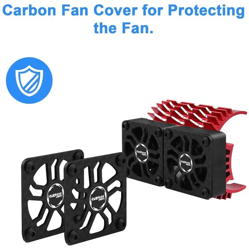 Superr-SURPASS HOBBY Motor Cooling Fan Metal Heat Sink Holder- 40/42Mm Fits For 1/5 1/8 1/10 1/12 RC Car Brushless Motors