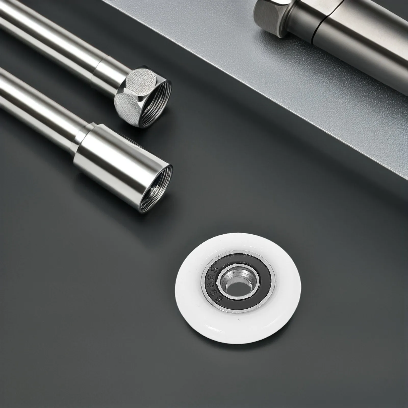 

1 Set Of Bathroom Sliding Rollers High Load-Bearing Shower Door Wheels Replacement For Glass Shower Doors Smooth Waterproof Door