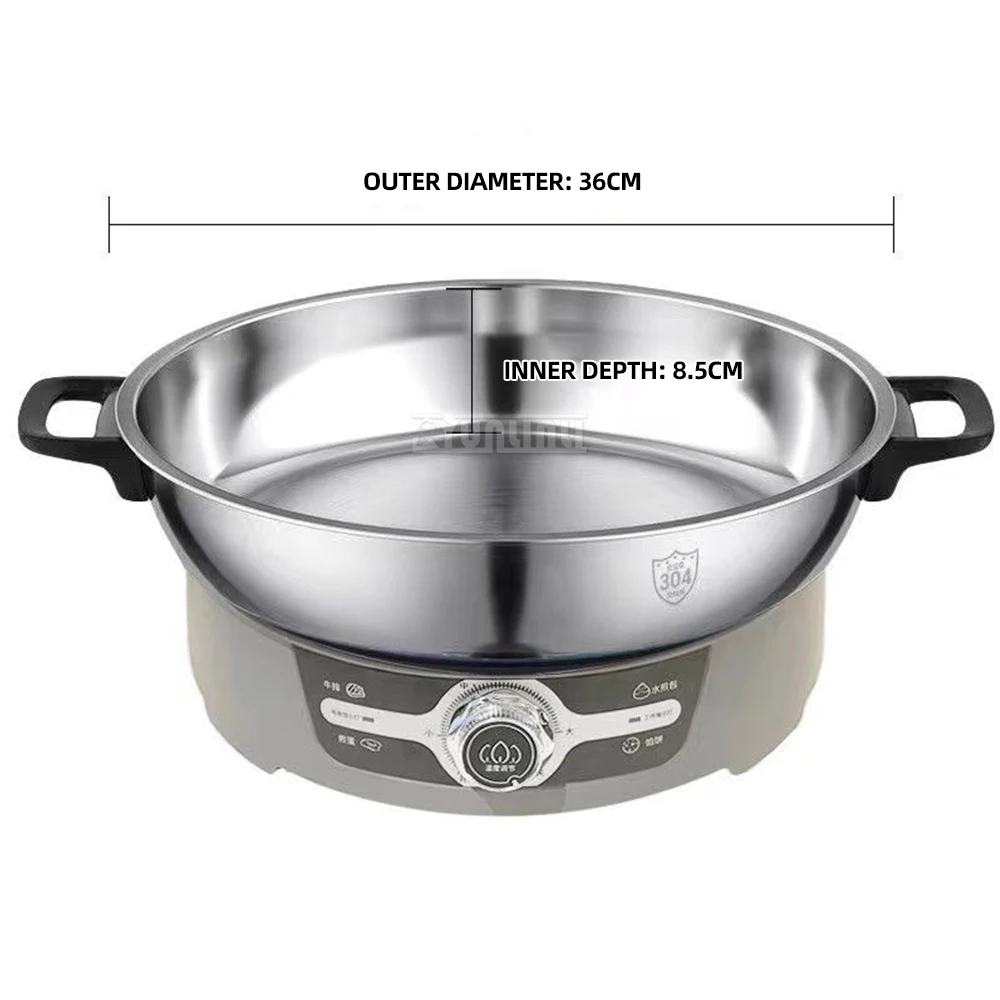 Многофункциональная кастрюля, бытовая электрическая машина для выпечки, большая емкость, электрическая сковорода для блинов из нержавеющей стали