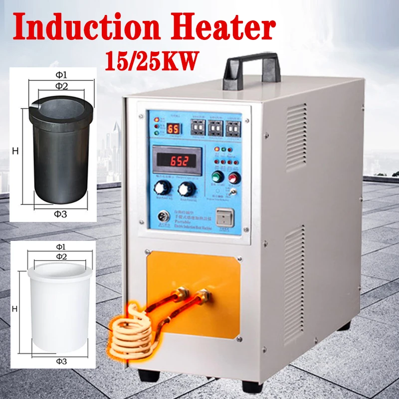 High Frequency Soldering Induction Heater 3 Coils Quenching Annealing workshop Tools Welding Machine Metal Melting Furnace