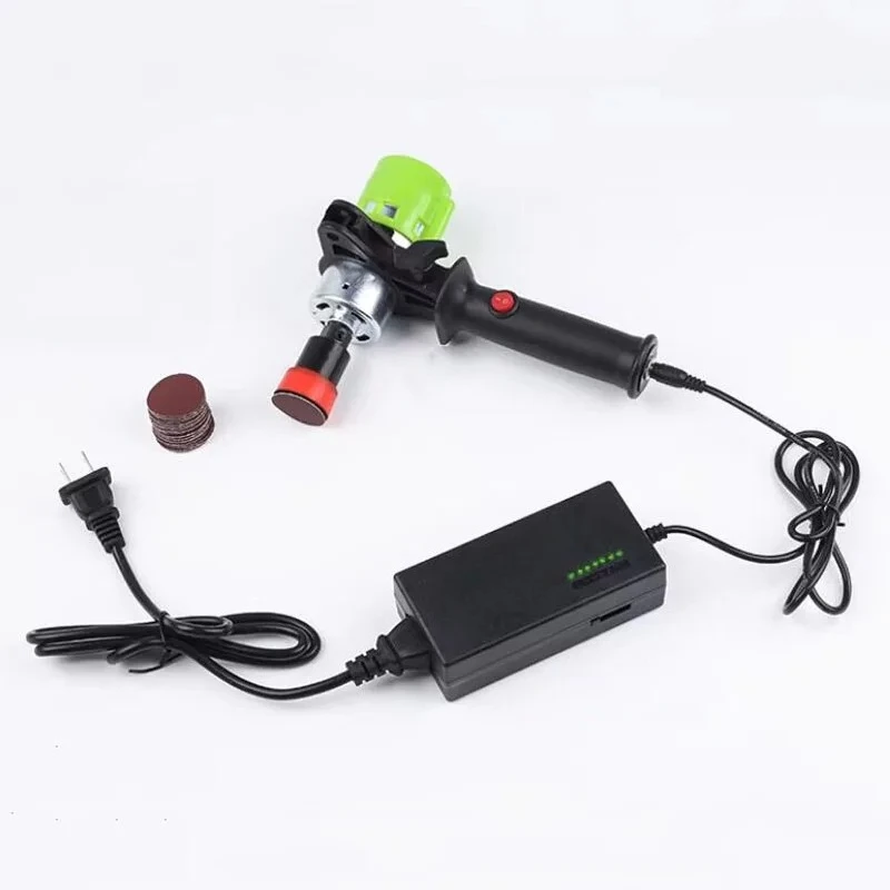 30mm Disc Electric Hand Sander 260W High Speed Polishing Tool Adjustable 3000-6000 RPM