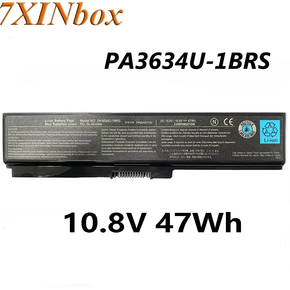 7XINbox 10.8V 47Wh PA3634U PA3634U-1BRS Laptop Battery For Toshiba M300 M400 M405 M500 U400 M800 M805 PA3635U-1BRM PA3635U