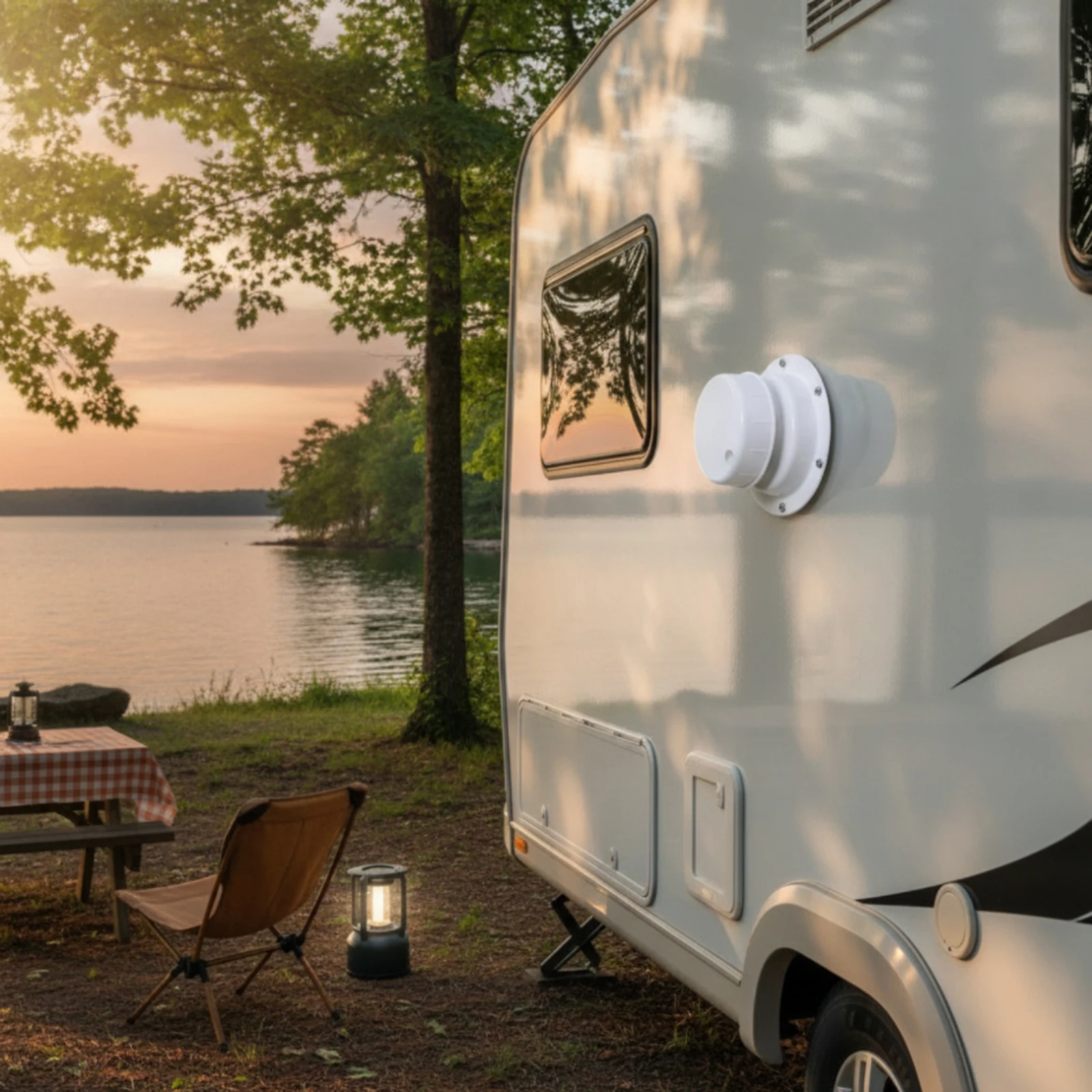 RV Roof Dome Exhaust Cover Easy Installation Ventilation Pipe Cover RV Plumbing Vent Cap Weather-Sealed for Boat Owners