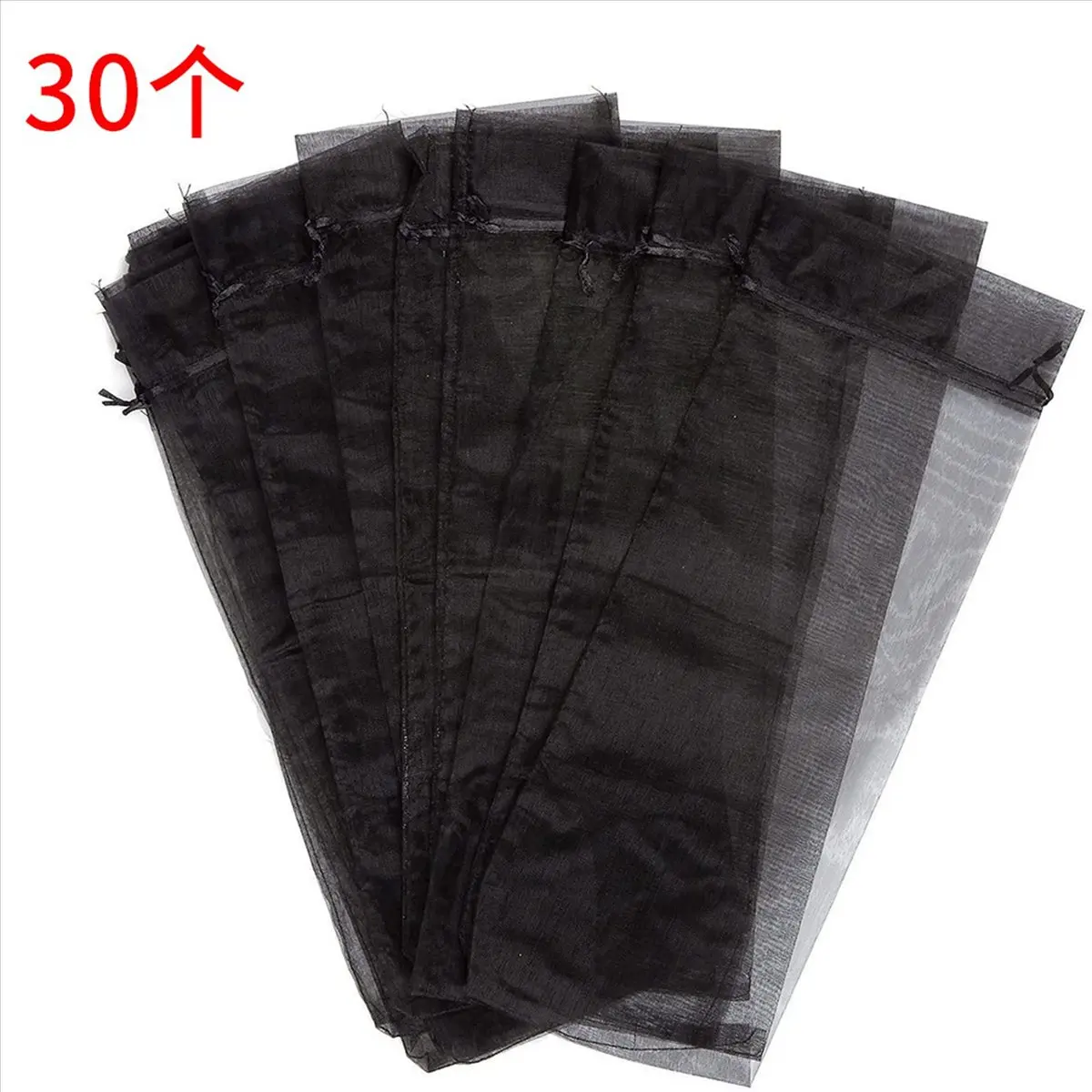 Рисунок 4 - черные сумки для бутылок вина из органзы