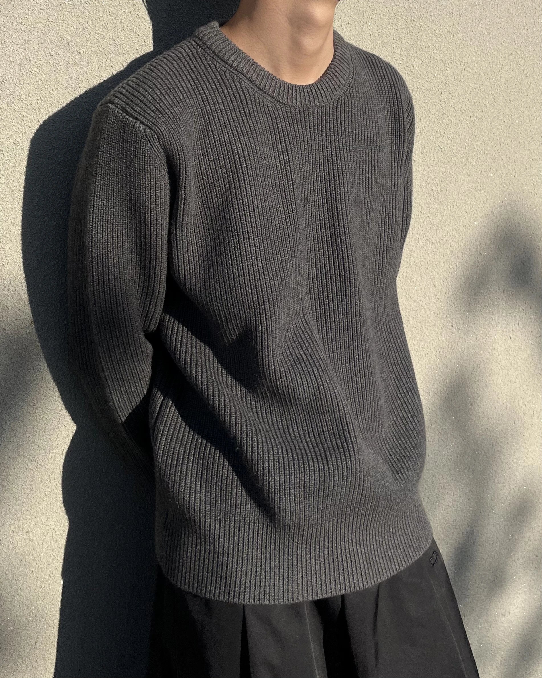 

MM Style 22AW New Four Corner Stitching Wool Round Neck Pullover Versatile Men's and Women's Autumn and Winter Knitted Sweater