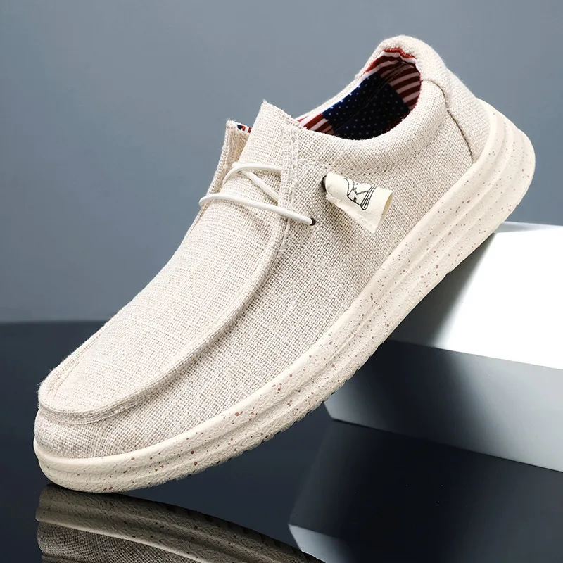 

Foreign Trade Hot-Selling Large Size Loafers Men's Canvas Casual Shoes Cross-Border Slip-On Driving Lazy Shoes In Stock