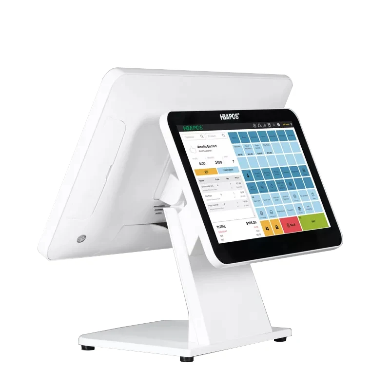 ATV&UTVHBAPOS GM10 Electronic Cash Register Cashier Machine POS Terminal Cash Register All in One Point of Sale System for Groce