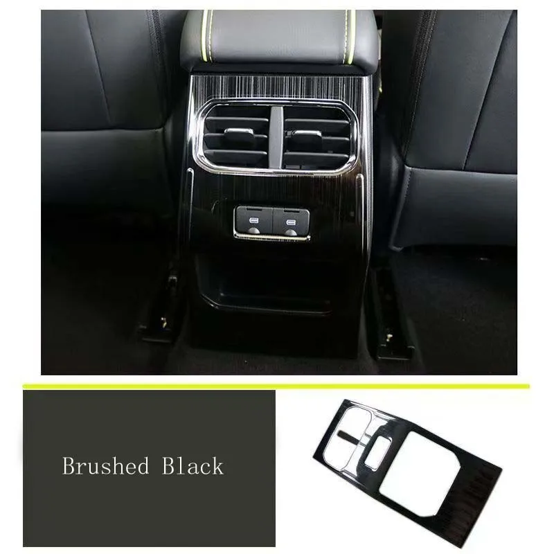 Rear Air Outlet Armrest Box Anti-kick Decorative Frame Interior Modification Trim Fit For Haval Jolion & Jolion Pro 2021-2025
