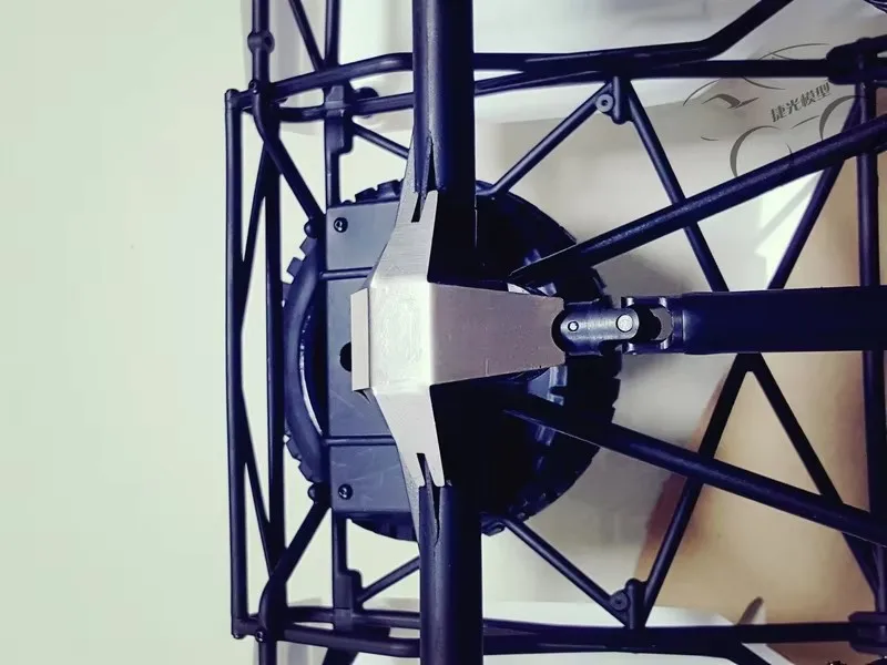 Zeer sterke roestvrijstalen achterste aandrijfasbehuizing beschermplaat voor 1/10 LOSI BAJA ROCK REY