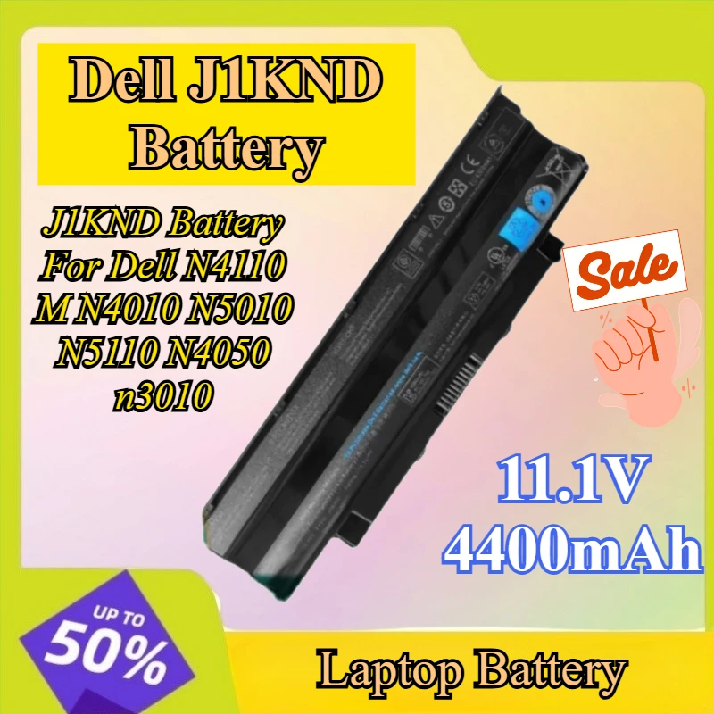 

Аккумулятор J1KND 11,1 В, 4400 мАч для Dell N4110 M N4010 N5010 N5110 N4050 n3010