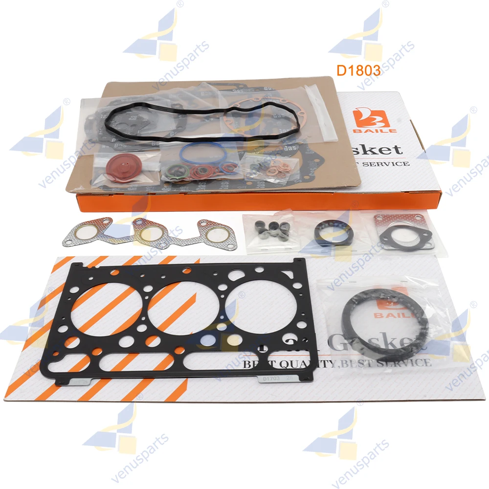 

For Kubota D1803 Full Gasket Set Kit With Cylinder Head Gasket Overhaul Rebuild Kit Engine