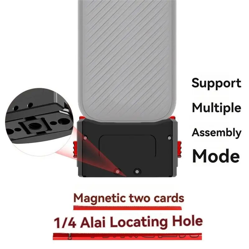 [LXYA68Z!] Magnetic Base Quick Release Adapter Mount For Dji Pocket 3 1/4 Female Base Mount