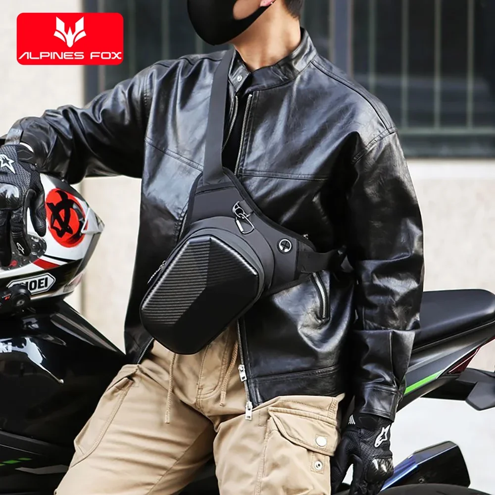 

Мотоциклетная боковая сумка для ног из ЭВА с твердым корпусом, поясная сумка через плечо, уличная повседневная поясная сумка, мотоциклетный кошелек для мобильного телефона, поясная сумка