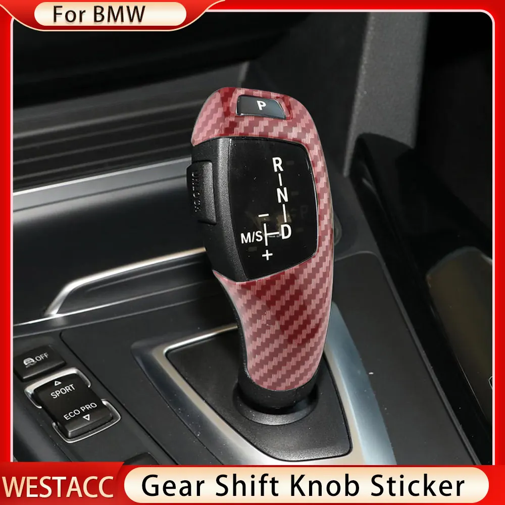 For BMW F20 F30 F20 F30 F31 F34 X5 F15 X6 F16 X3 F25 X4 F26 F10 LHD Gear Shift Knob Cover Sticker Accessories