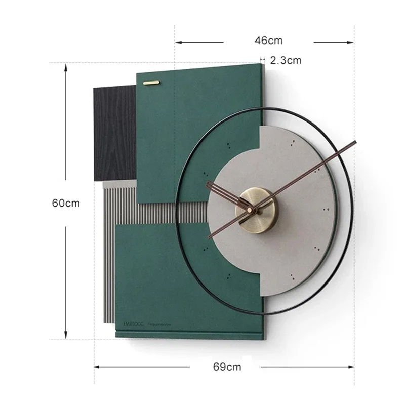 ساعة حائط كبيرة لغرفة المعيشة ساعات فنية صامتة ساعات جدارية فاخرة مؤشر الجوز ديكور الغرفة الحلي ديكور الحائط الحديث