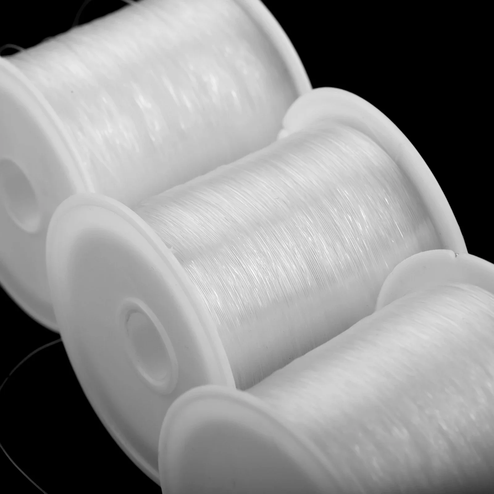 1 rollo de alambre de línea de pescado, 0,2mm, 0,25mm, hilo de nailon fuerte, transparente, no elástico, para abalorios, joyería DIY