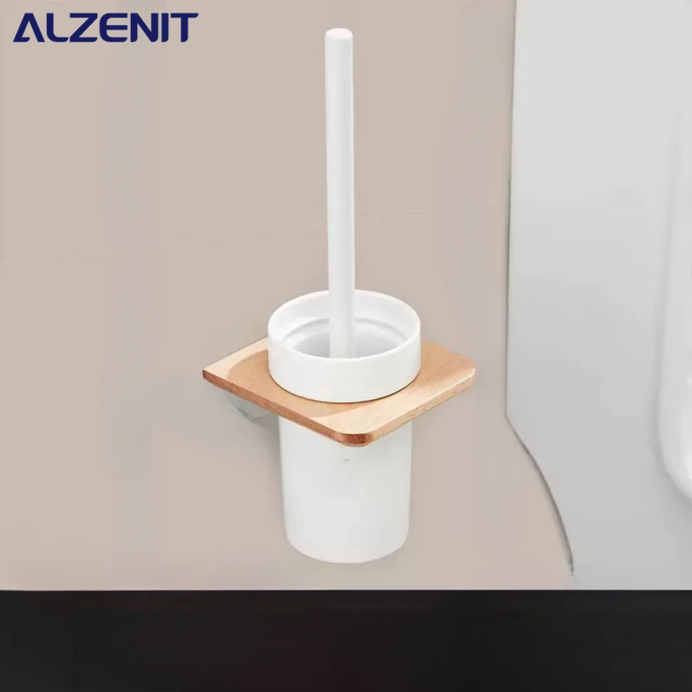 White Solid Wood Towel Rack Hanger Wall Shelves Walnut Bath Folding Bars Hooks Toilet Brush Paper Holder Bathroom Hardware Parts