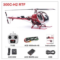 JCZK 300C PRO 470L DFC 6CH Schweizer Scale RC Helicopter RTF One-Key Return H2 GPS Hover with AT9S PRO Transmitter