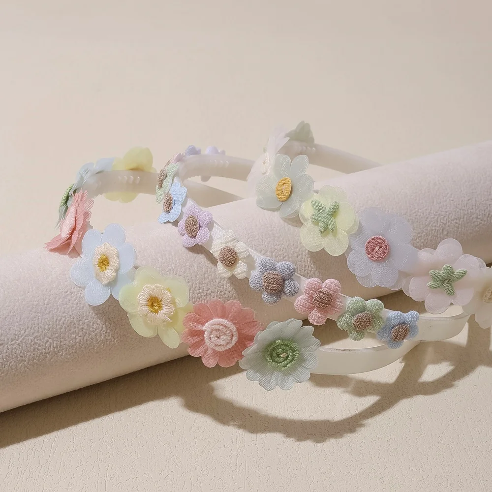 

Cute Wedding Hairband Artificial Flower Crown Headband Children Hair Accessories Girls Sweet Floral Hair Hoop Party Headwear