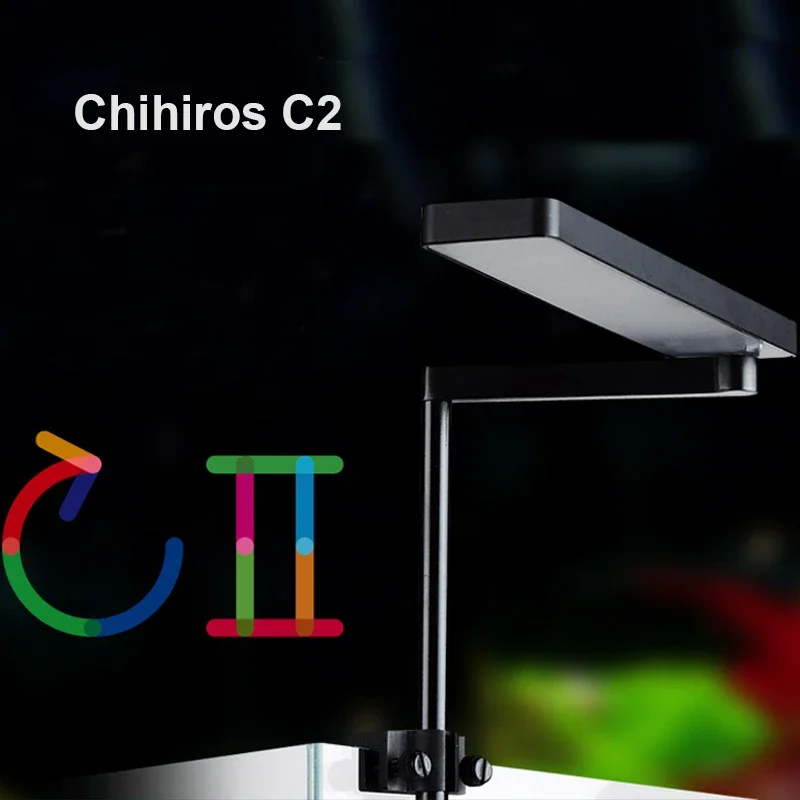 Imagem -04 - Chihiros c2 Full Spectrum Rgb Aquarium Led Light Nascer do Sol Pôr do Sol Lâmpada de Planta Aquática com Bluetooth Mini Nano Tanques Aquáticos