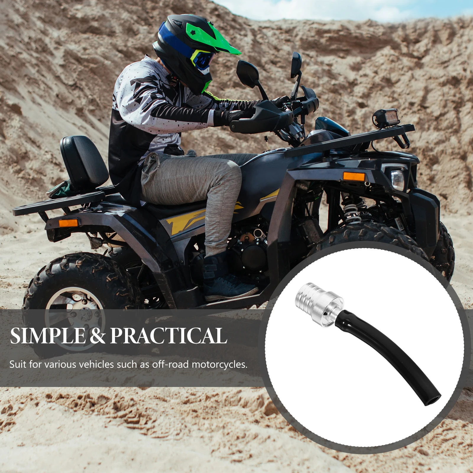 

Sturdy Motorcycle Fuel Tank Cap Gas Vent Replacement Dirt Bike ATV Heavy Duty No Deformation Lightweight Easy Installation