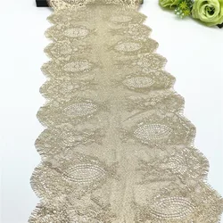 3y/lot Width 9 1/4 inch 23.50cm Golden Foil Eyelash No-Elastic Lace Trim Lingerie Sewing Craft DIY Apparel Fabric Lace Garment