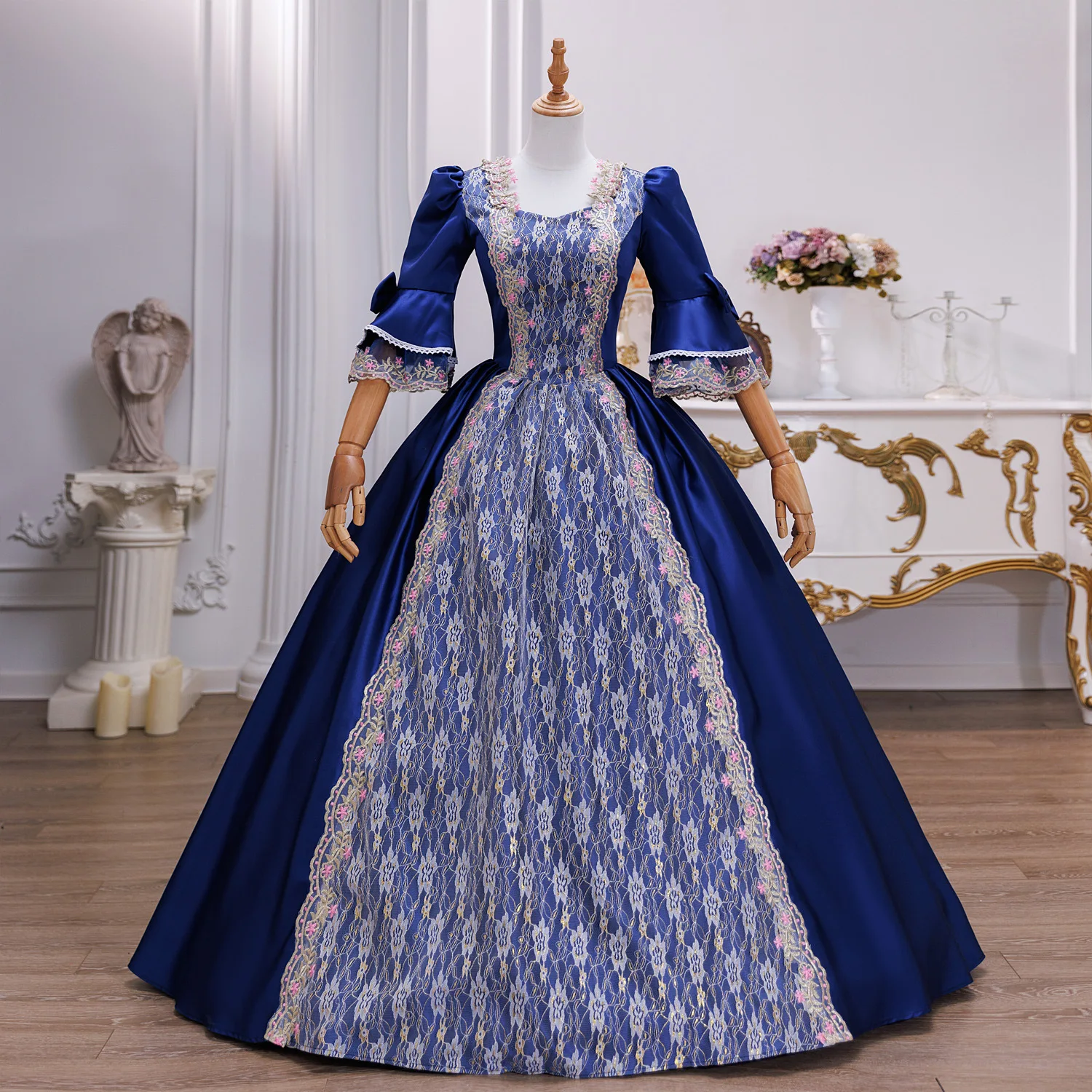 

French Court Simple Princess Dress Performance Drama Catwalk Drama Performance Birthday Tea Party Music Role Play Tabletop Game