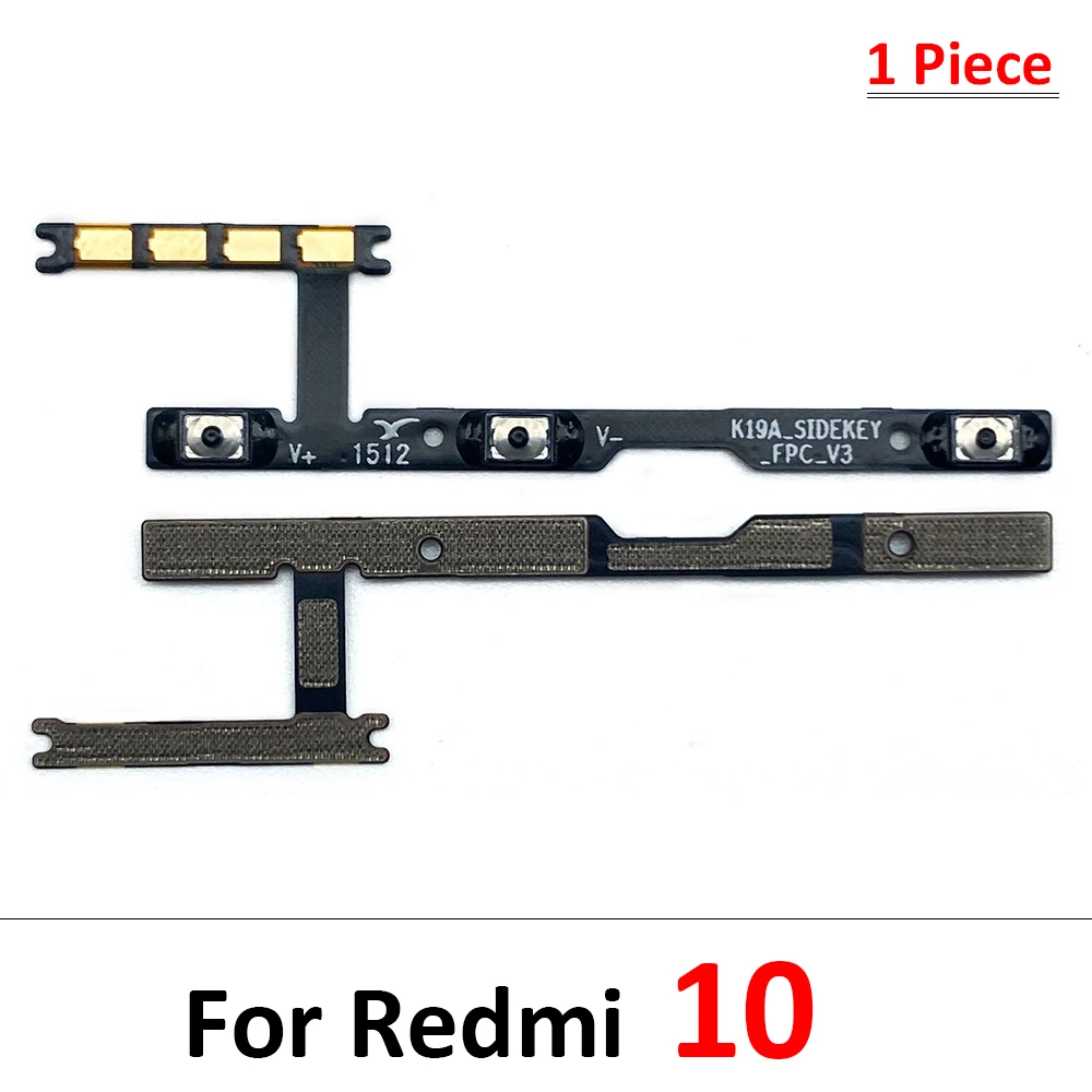 For Xiaomi Redmi 6 6A 7 7A 8 8A 9 9A 9C 9T 10 10A 10C 12 12C 13 13C 4G 5G Power on off Button Volume Key Switch Flex Cable