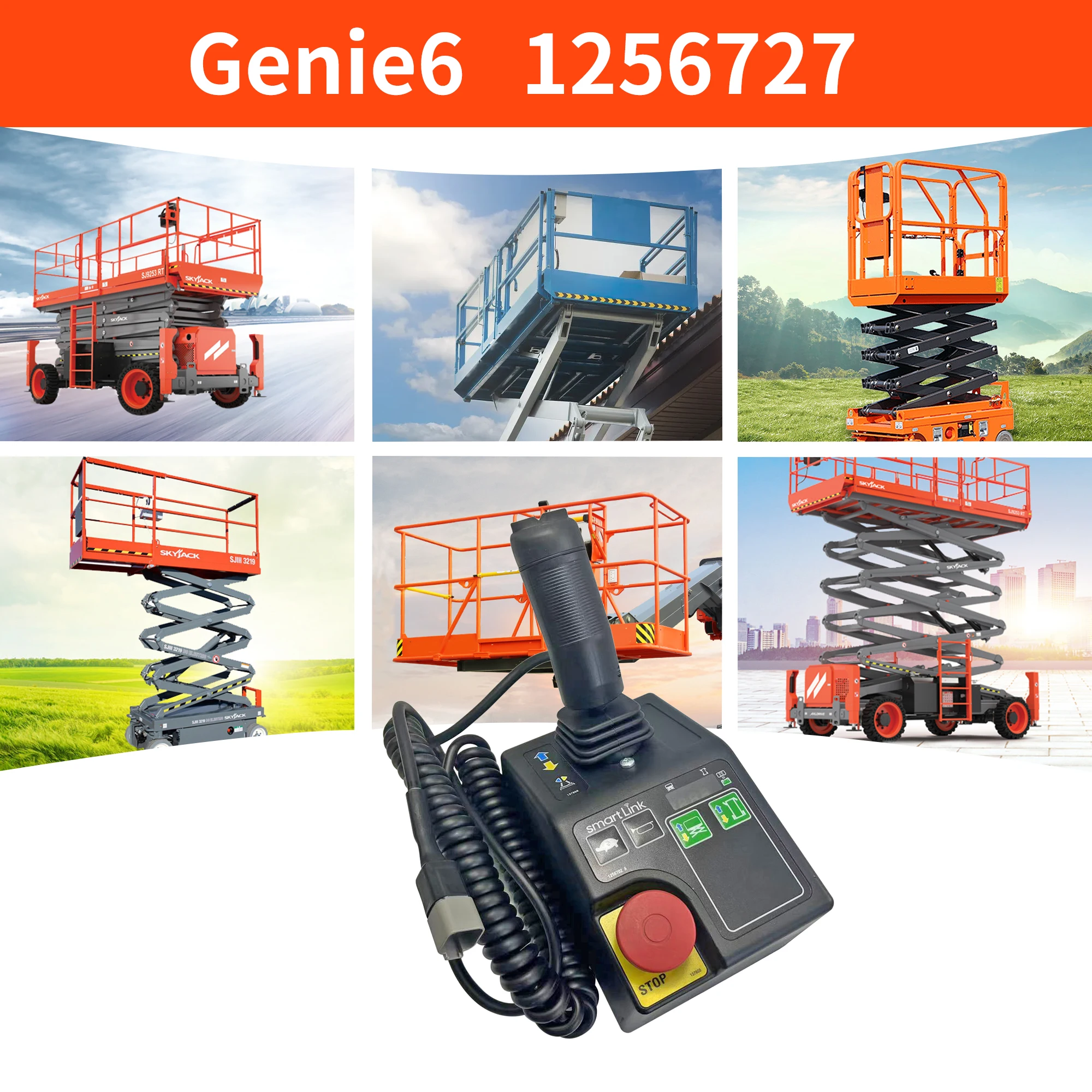 Control Box 1256727GT 1256727 for Genie Gen 6 Scissor Lift GR-12 GR-15 GR-20 GS-1930 GS-2632 GS-2646 QS-12R QS-12W QS-15R QS-15W