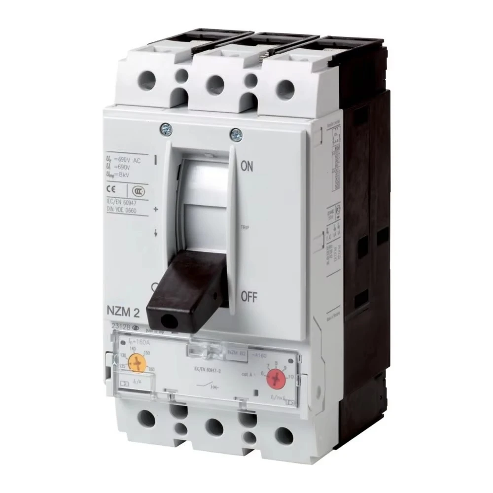 NZMH2-A125-NA 125A 3P 480V CE ISO Molded Case Circuit Breaker MCCB for Industrial Automation Control Systems