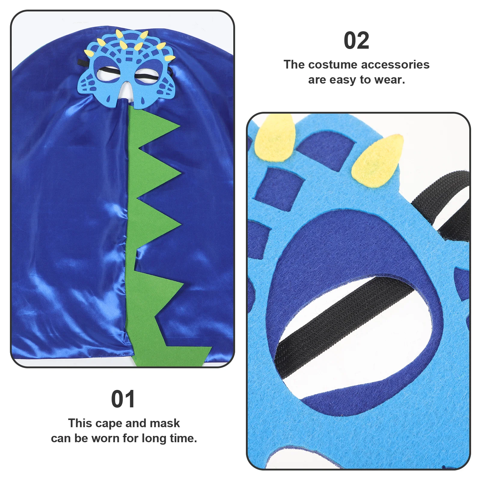 

1 комплект, аксессуары для костюма динозавра, сувениры для детской вечеринки, привлекательная очаровательная накидка с животными, маска, реквизит для косплея, украшение