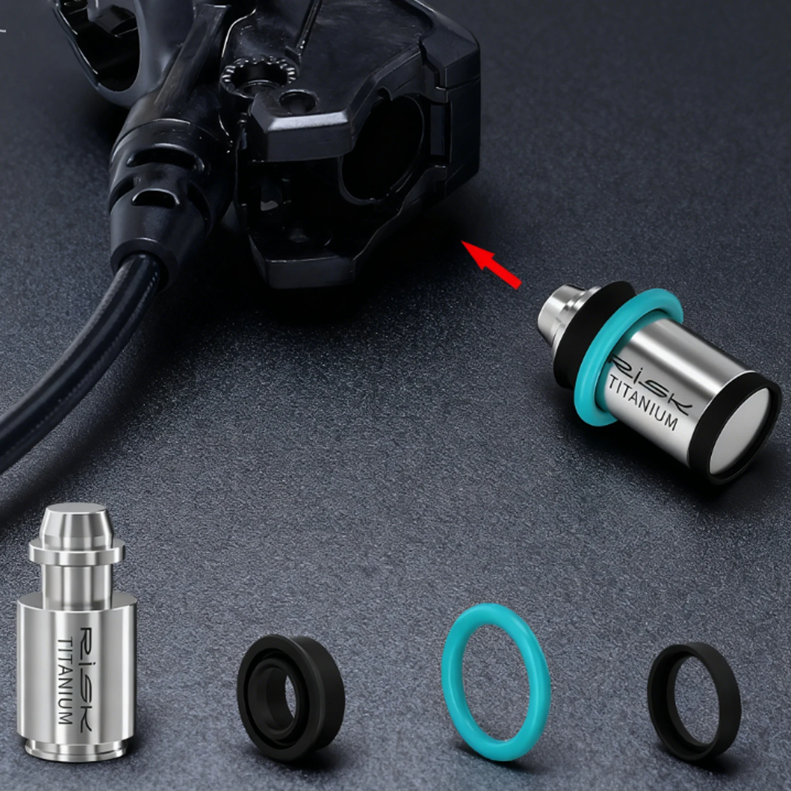 Bicycle Titanium Brake Lever Piston with Sealing Ring MTB Bike Disc Brake Lever Piston Repair Part for Magura MT2/4/5/6/7/8/HC view 4