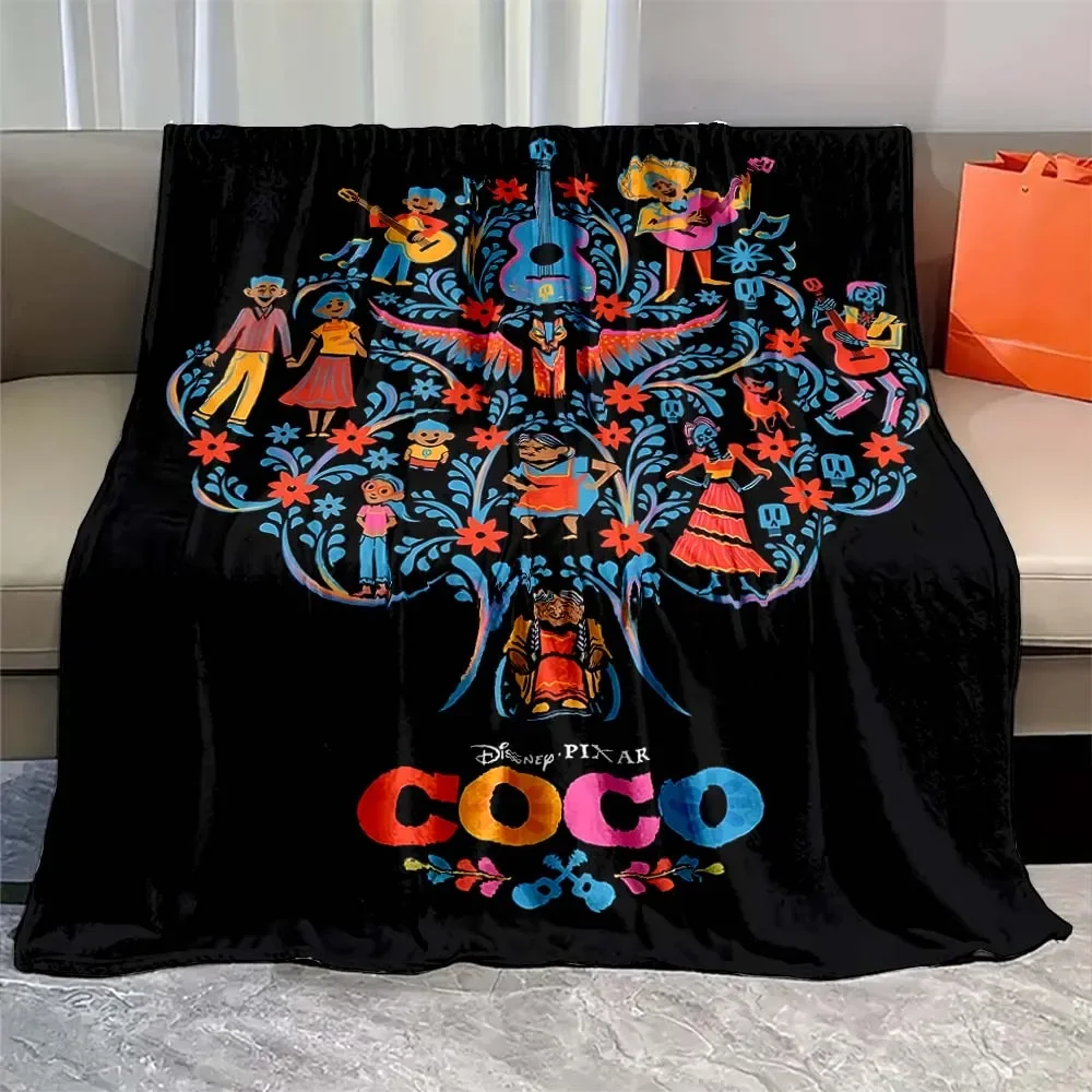 Soft Disney Coco Miguel cartoon Blanket Warmth Plush Throw Blanket Bedspread Sofa Suitable for Living Room Bedroom Warm Blanket