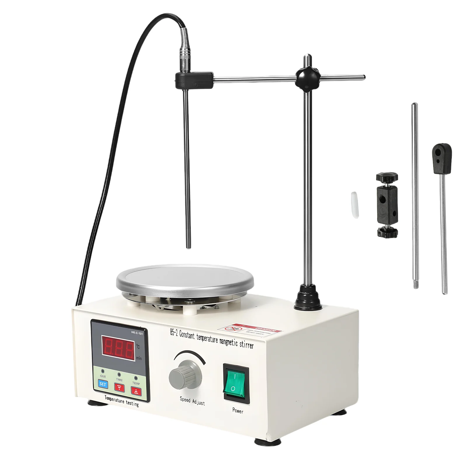 Image of Digitaler Heizmagnetrührer, 2000 ml Arbeitsvolumen, 250 W Leistung, einstellbare Temperatur, Labor-Magnetrührmaschine für den Einsatz in chemischen und biologischen Experimenten