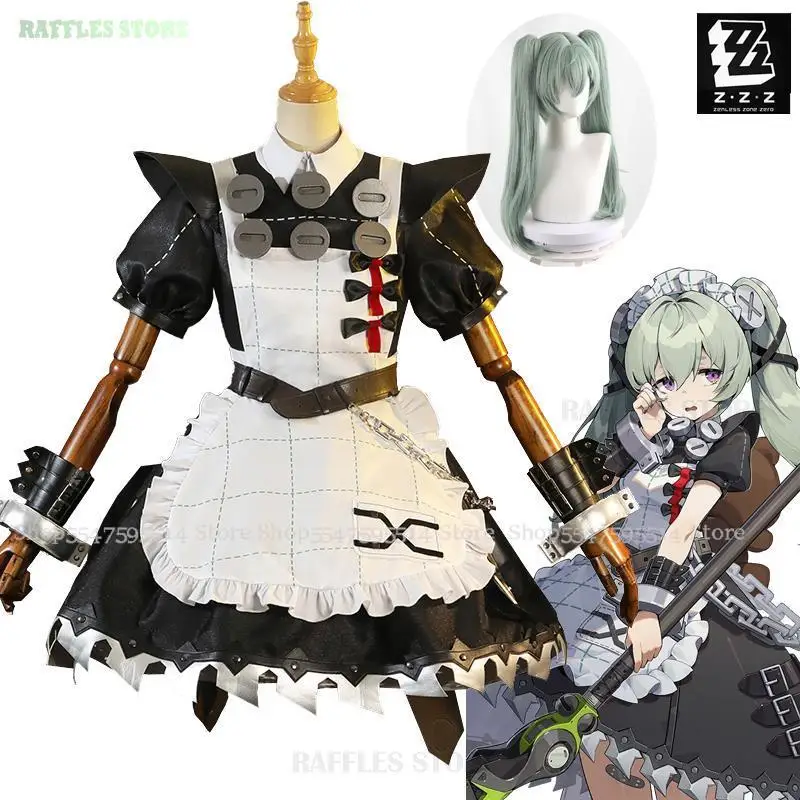 

Presale Zenless Zone Zero Corin Wickes Maid Dress Cosplay Costume Wig New Game Anime Cosplay Event Party Women Cute Uniforms ZZZ