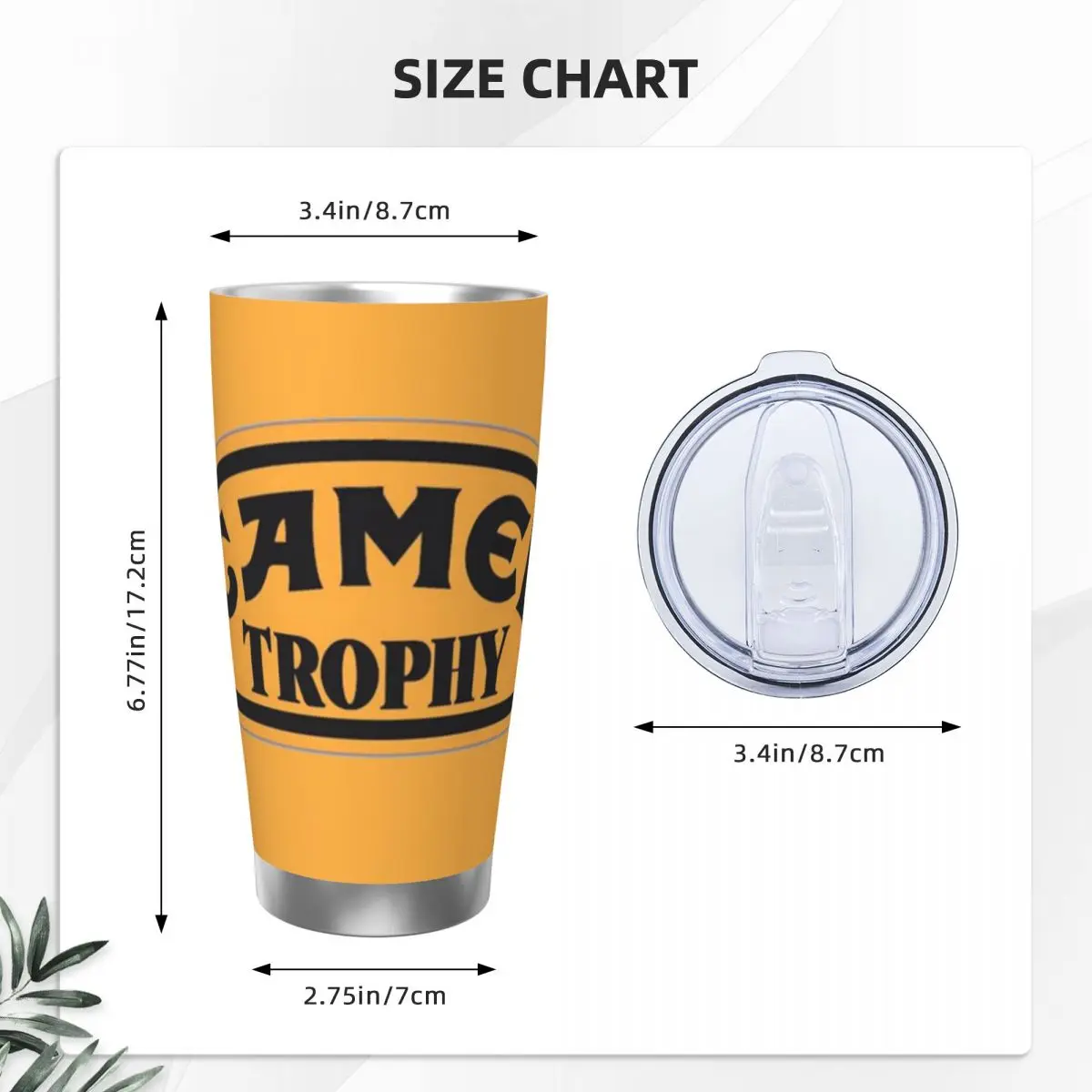 Camel Trophy Classic Logo Insulated Tumbler with Straws Vacuum Coffee Mugs Outdoor Portable Thermos Bottle Cups, 20oz