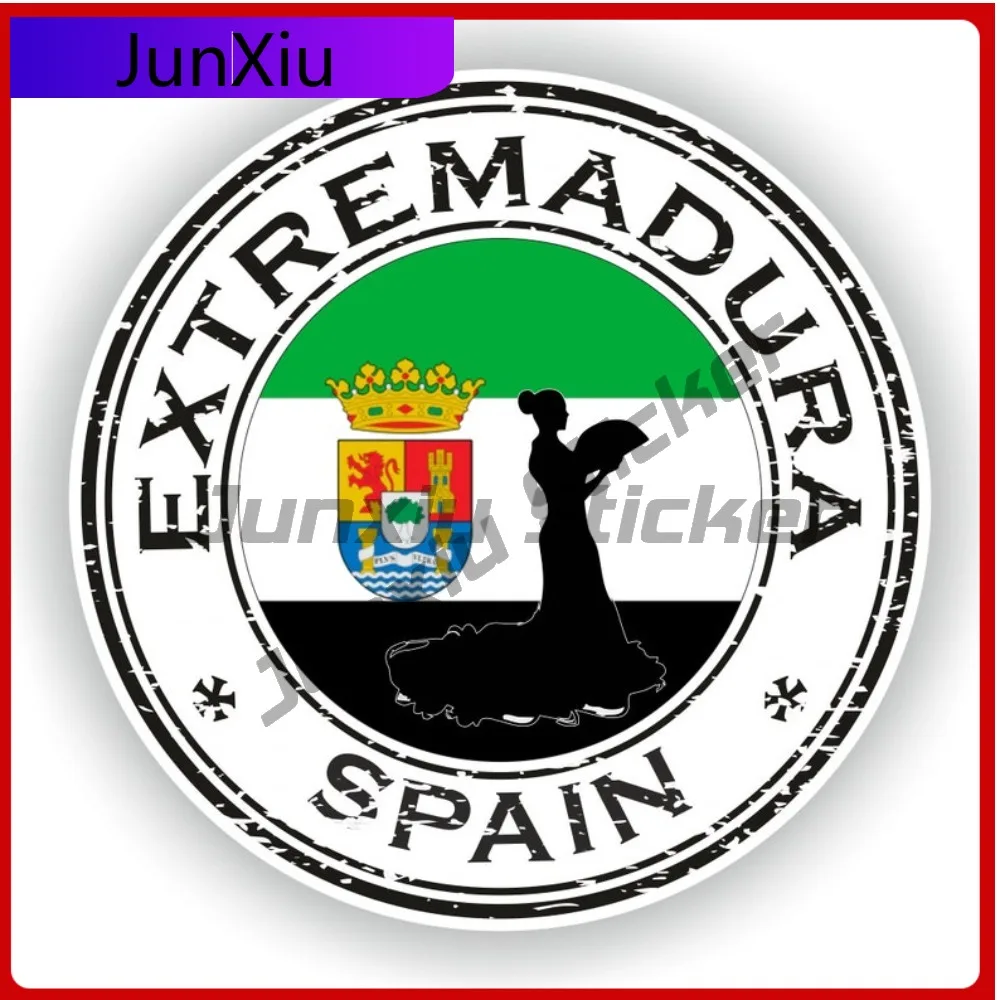

Spain Extremadura Seal Country Flag Map Design Creative Funny Vinyl Car Sticker Decal Outdoor Waterproof Scratch-Proof